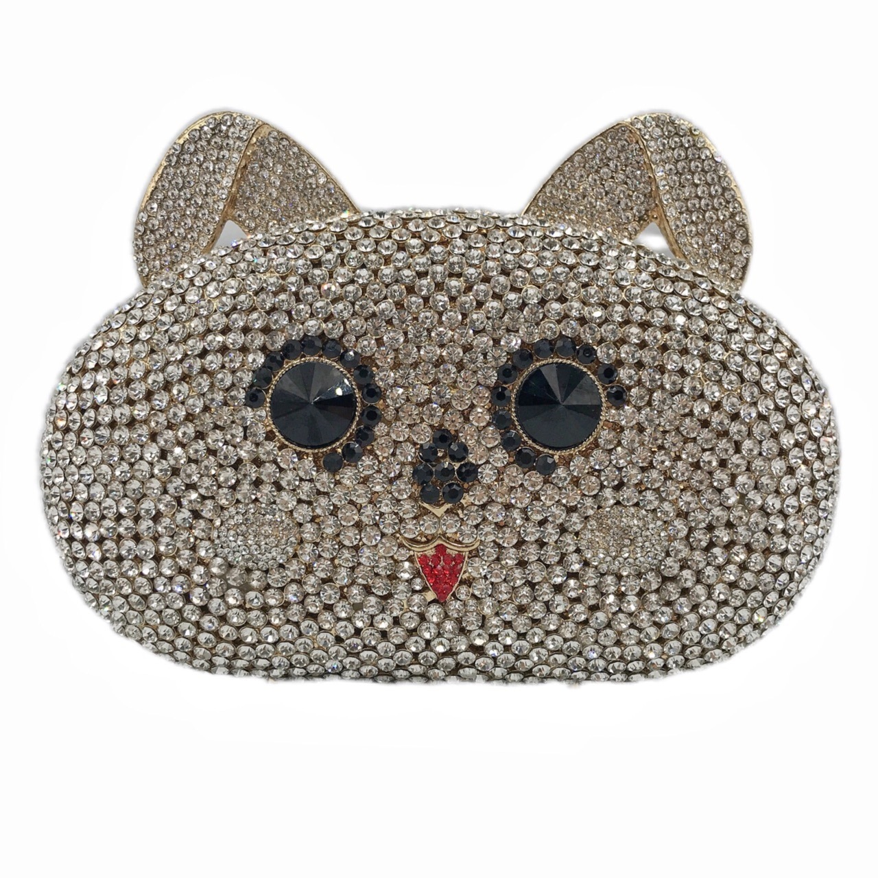 * nuevo animal conejo bolsas de cena de diamantes bolsas de metal hueco bolsas de mujer bolsas de mano europeas y americanas bolsas de conejo
