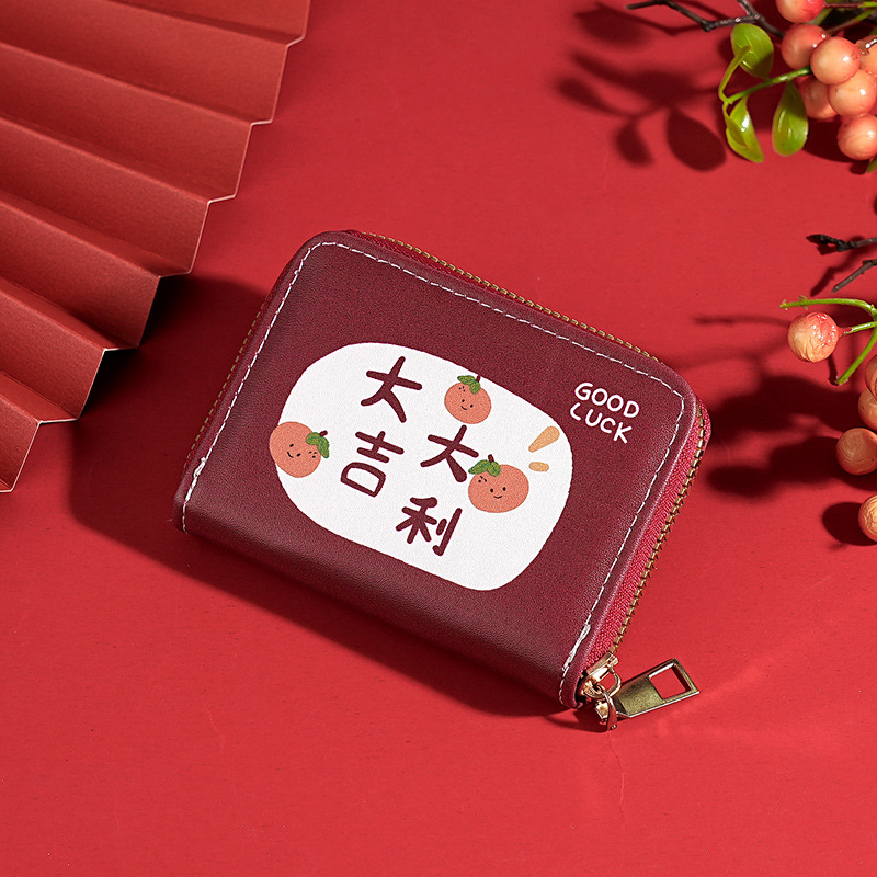 Nuevo tarjetero de dibujos animados antimagnetismo femenino pequeño y lindo, de gran capacidad, tarjeta de identificación múltiple, tarjetero, monedero