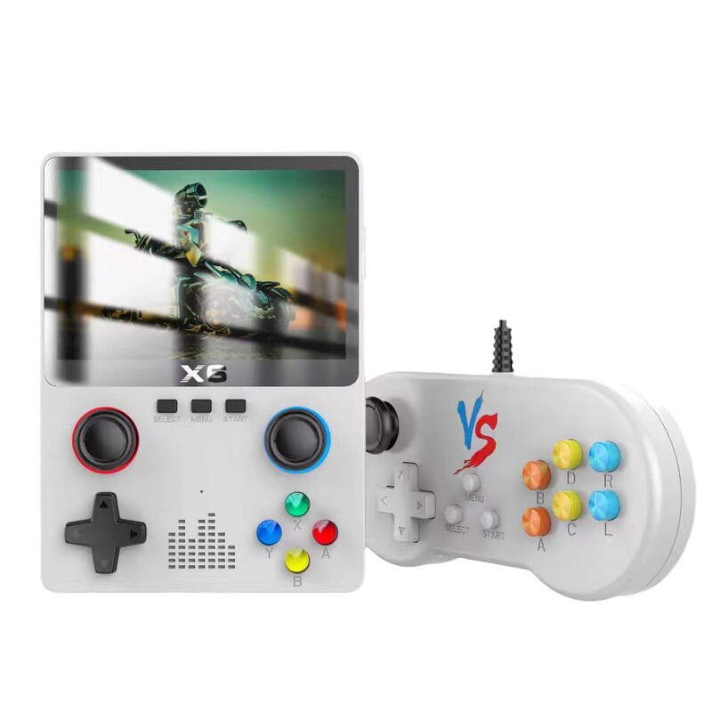 X6 携帯ゲーム機 HD 大画面 PS1 デュアルジョイスティックエミュレータレトロゲーム機ハンドヘルドファクトリーアウトレット|undefined