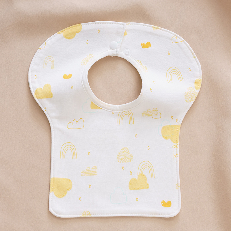 Nube amarilla sobre fondo blanco