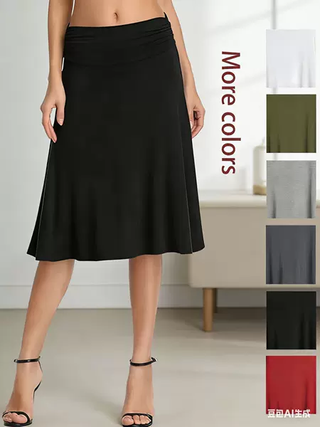 2026 Amazon Summer New Independent Site European and American Tiktok Cross-Border Foreign Trade Women's Ruffled Casual Skirt