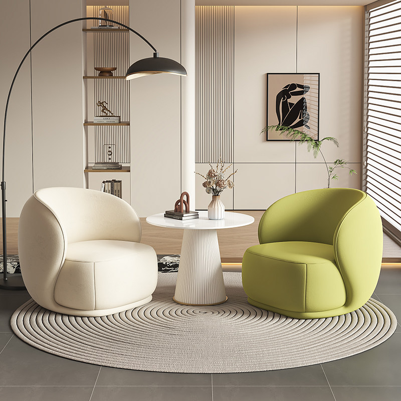 Sofá de estilo crema simple sala de estar silla de diseño sofá de dormitorio sofá de estilo japonés sofá casual image 17