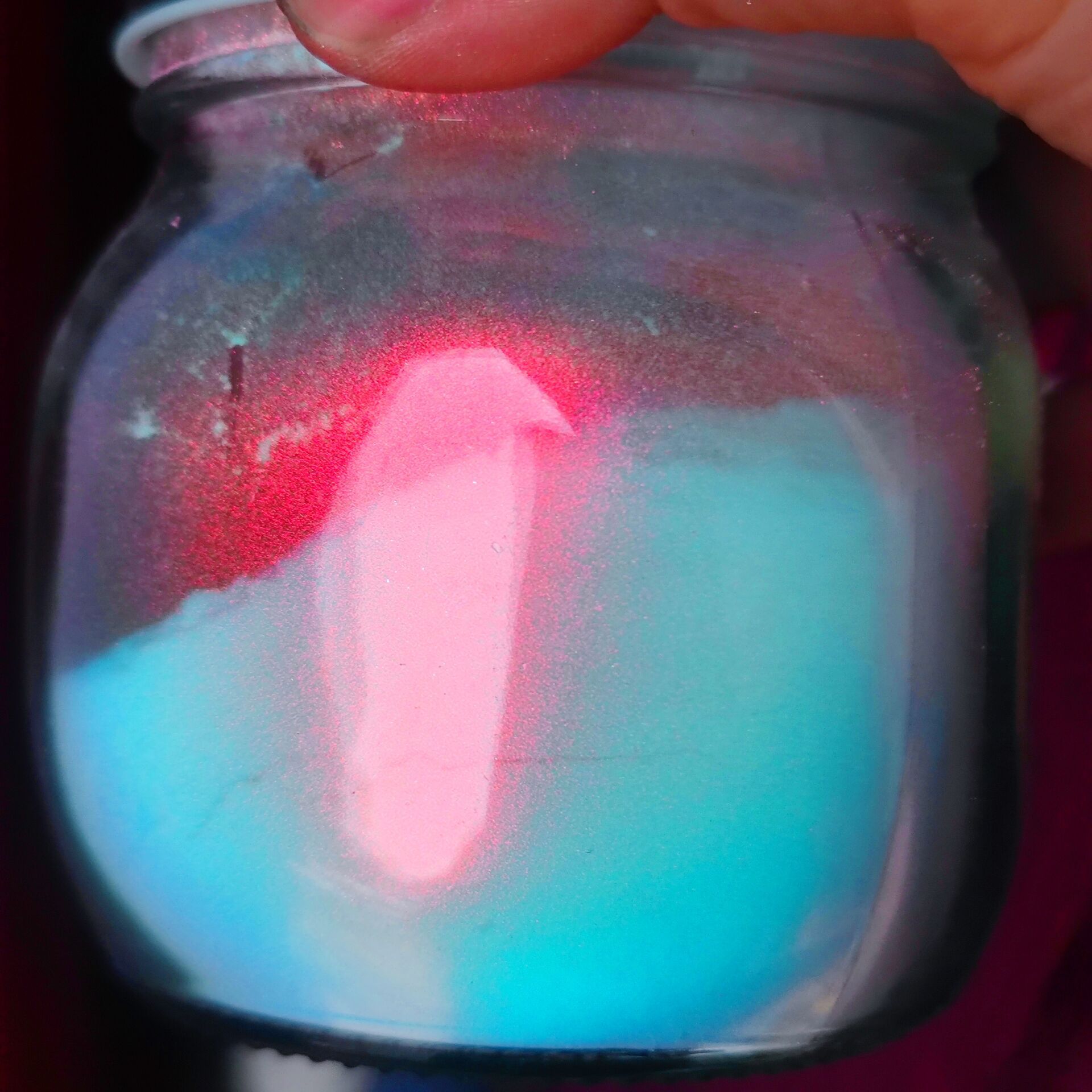 幻彩大红偏光极光粉仙女粉火漆流麻滴胶月光粉霓虹白变色龙粉