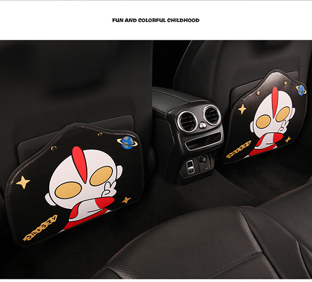Car seat anti-kick pad rear seat back anti-wear pad car cartoon supplies car rear seat protection stickers anti-dirty pad