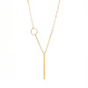 Fashionable long metal accessory, pendant, necklace, European style, simple and elegant design