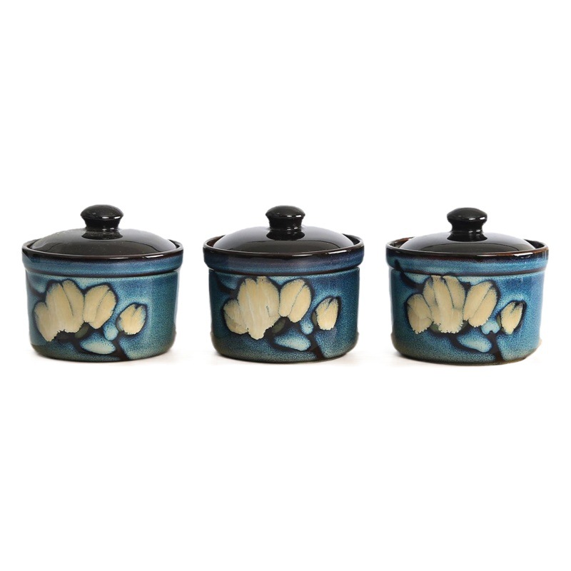 Yuquan Ceramic Factory Wholesale Korean-Style Kiln-Glazed Kitchen Seasoning Jars, Ceramic Spice Jars, Single Piece, Mixed Batch