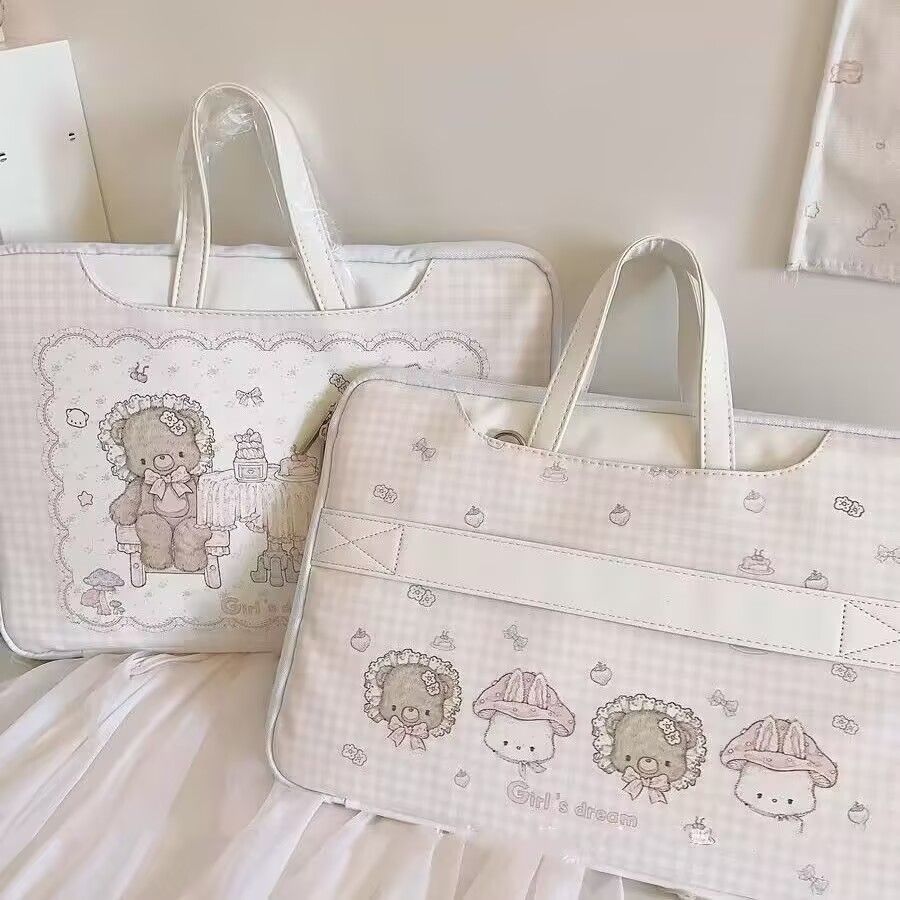 Korean-style INS suitable for hand-carrying and cross-body use 16inch Laptop bag cute anti-drop bag macbook protective case