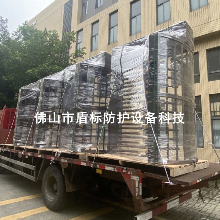 机场员工通道栅栏旋转道闸 不锈钢加厚栅栏全高转闸 安防访客管理