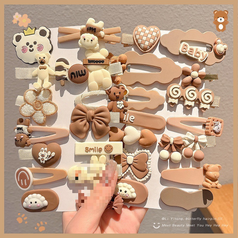 Peel de peluche para niños BB clip clip de peluche clip lateral para niñas lindas niñas toque de pelo para bebés