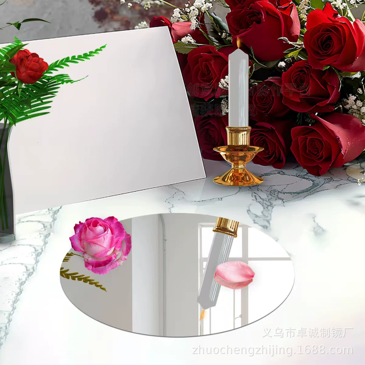 Трансграничный диск акриловое зеркало наклейка спальня гостиная лестничный проход декоративное зеркало может быть настенным мягким зеркалом