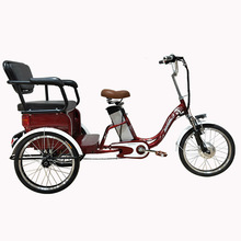 新款腳蹬三輪車助力鋰電電動三輪車自行車腳踩人力電動三輪車雙座