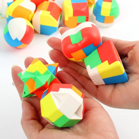 Luban lock Kongming lock children's puzzle decompression building blocks intelligence assembled unlock buckle set toy manufacturers wholesale