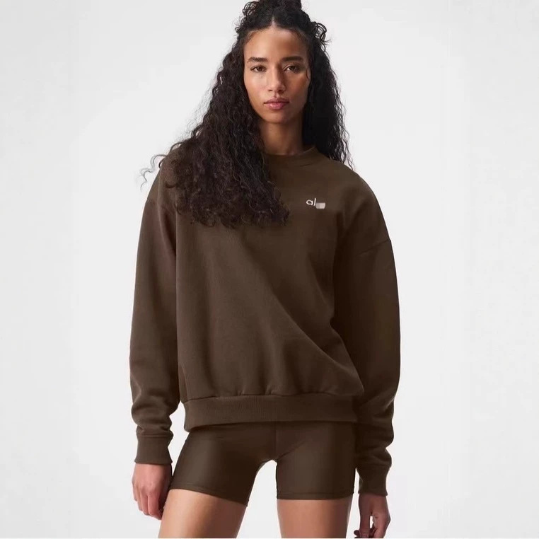 In-Stock Round Neck Sweatshirt, Classic Solid Color, Large Size, Loose Fit, Casual Versatile Sports Top, Long Sleeve, Loose Fit, Cross-Border In-Stock Round Neck Sweatshirt, Classic Solid Color, Large Size, Loose Fit, Casual Versatile Sports Top, Long Sleeve, Loose Fit, Cross-Border