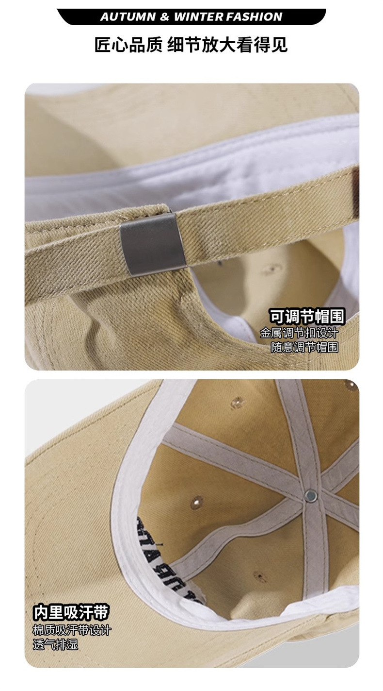 Koreanischer Trend Freizeit Baseballkappe hochwertige Buchstaben Gesicht-schmeichelnd Ente Zungenmütze Herren Frühling Sommer UV-Schutz Sonnenhut