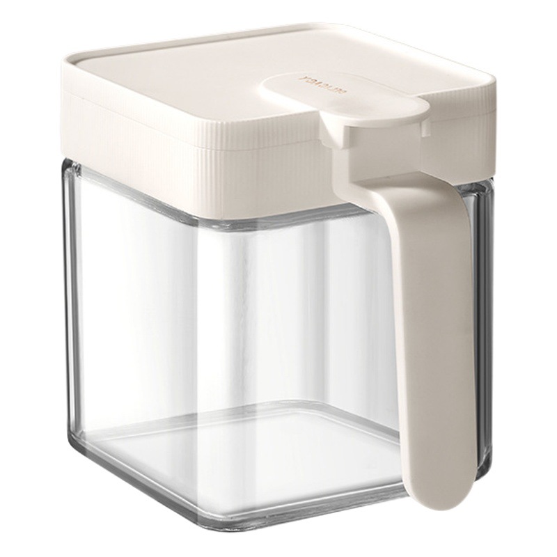 [Hedou] condimento tarro de sal tarro de condimento de plástico botella combinación traje a prueba de humedad sellado caja de almacenamiento frasco de condimento de vidrio