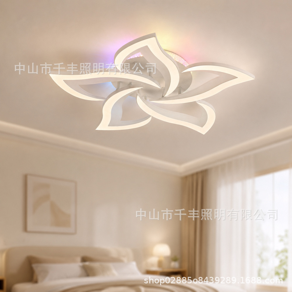 Luz de techo LED moderna transfronteriza estilo europeo hogar sala de estar comedor lámpara principal acrílica simple atmósfera lámpara de dormitorio