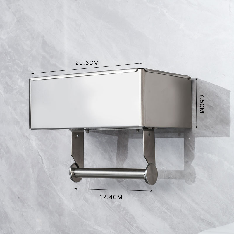 Amazon se especializa en acero inoxidable caja de pañuelos húmedos soporte de pañuelos soporte de baño soporte de papel higiénico soporte de rollo de papel caja de dibujo
