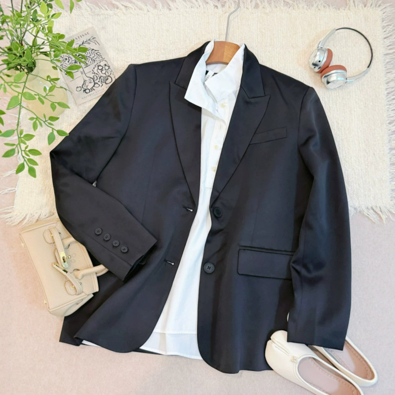 Pre-Sale/Homegirl Satin Wrinkle-Resistant Driver-Style Oversized Blazer! Pre-Sale/Homegirl Satin Wrinkle-Resistant Driver-Style Oversized Blazer!