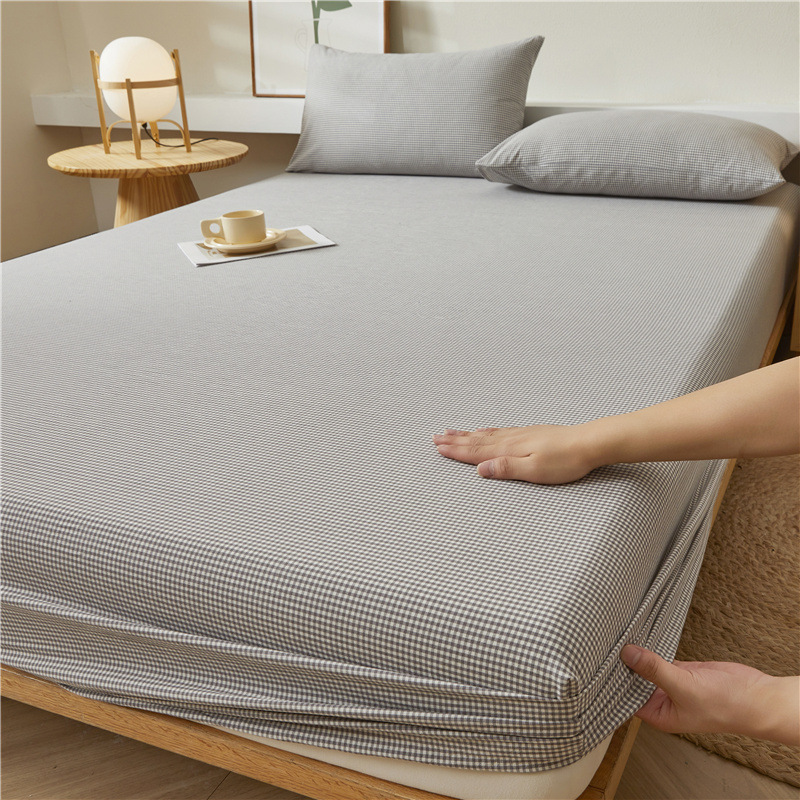 2025 nueva sábana de algodón 100 funda protectora de colchón de algodón 2025 nueva sábana universal todo incluido de cuatro estaciones 3