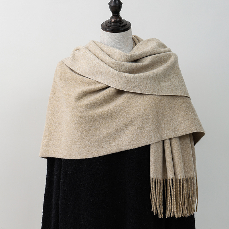 양모 양면 오트밀 라이트 라이스