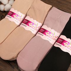 夏用レディースソックス、厚手のワイヤーソックス、耐久性、耐摩耗性、引っ掛かり防止、レディースマザーズショートストッキング、黒肌色