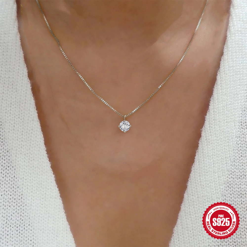 1g Weight 18K Gold Plated Plating Material 925 Sterling Silver Pendant Material Pendant Necklace Classification 925 sterling silver Chain Material cable chain Chain Type 1 Piece Quantity Holiday, Daily Occasion 925 Sterling Silver Material Geometric, Heart Shape Pattern All Seasons Season Women's Gender Simple Style, Classic Style Style 925 Sterling Silver Cable Chain Geometric Heart Shape Pendant Necklace 9