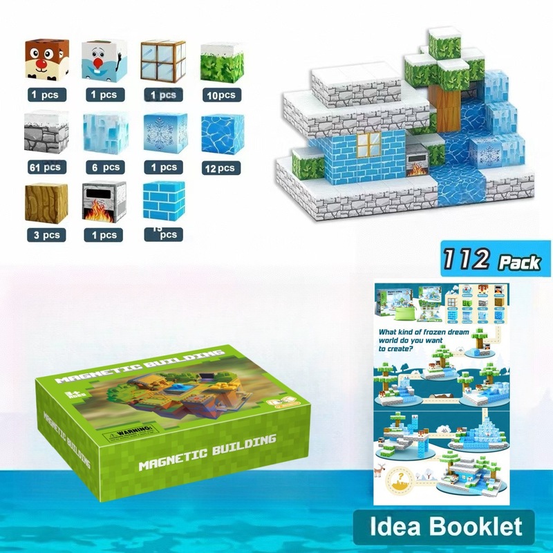 クロスボーダー Amazon Minecraft 磁気ブロック原始森林シリーズビルディングブロックセットクリエイティブ組み立ておもちゃ|undefined