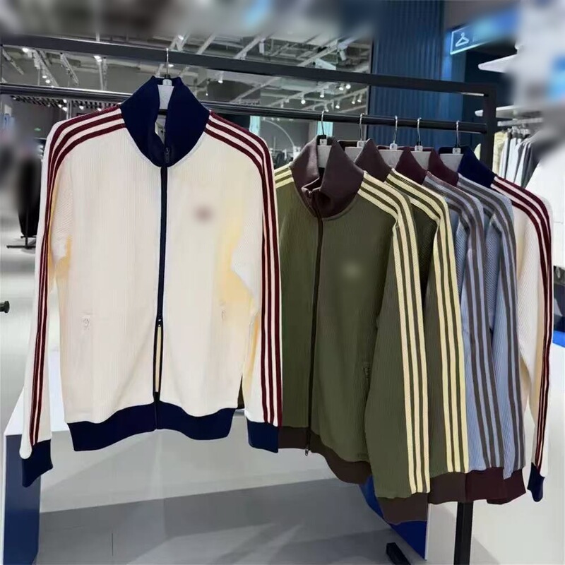 Correct version~26 Autumn New Vintage Three-Stripe Waffle Jacket for Men and Women Couples, High Quality Correct version~26 Autumn New Vintage Three-Stripe Waffle Jacket for Men and Women Couples, High Quality
