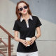 A generation of 2024 new short sleeve lapel T-shirt Polo shirt cotton jacket professional women's cross-border supply tide