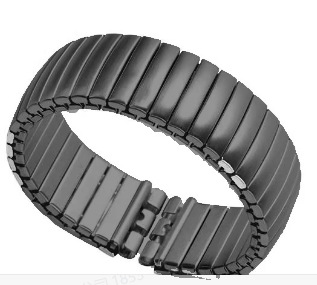 Swatchスヴォーキーステンレス弾力腕時計バンドのつや消し銀スプリング弾力バンドの17mm現物に適用します。