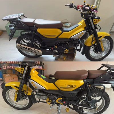 Motorcycle frame PG1 modified rear shelf