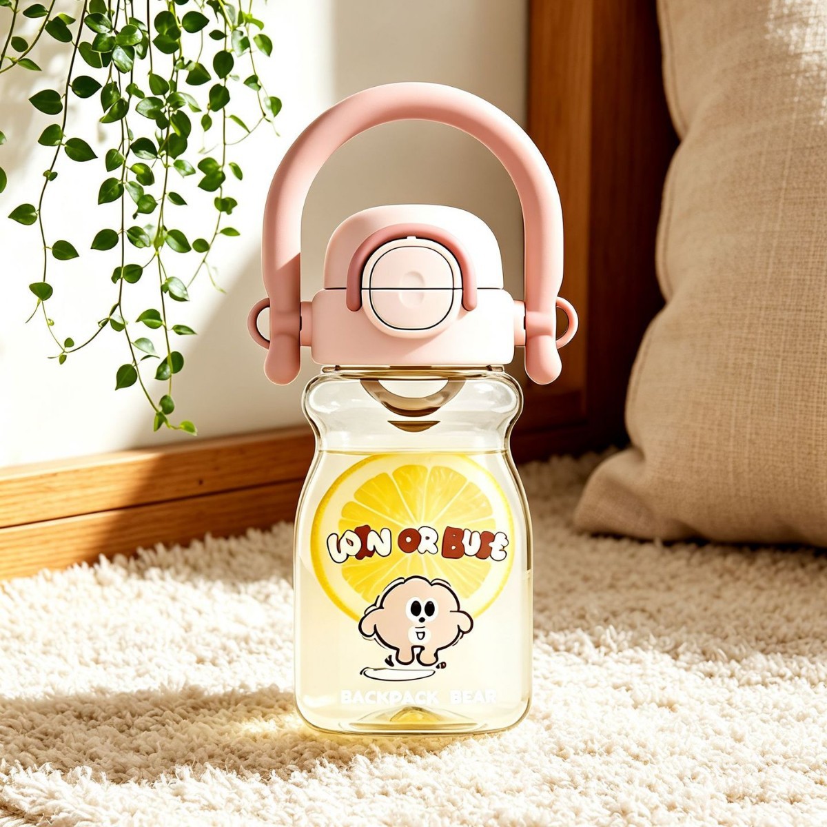 야외 낚시 대용량 핸드헬드 플라스틱 주전자 핸드헬드 편리한 컵 뚜껑 자물