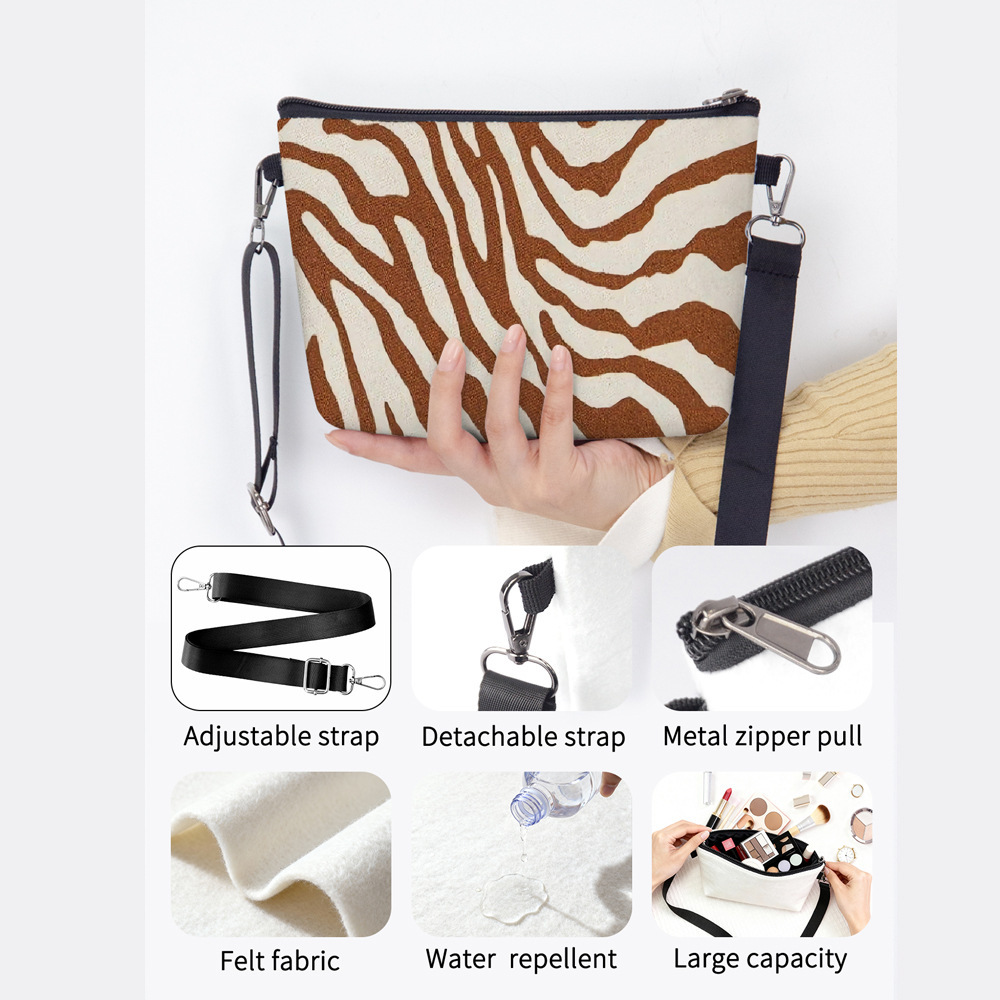 Nueva moda leopardo serie de bolsos de mujer bolsos de felt bolsos de hombro de gran capacidad de viaje bolsos de moda de mujer image 7