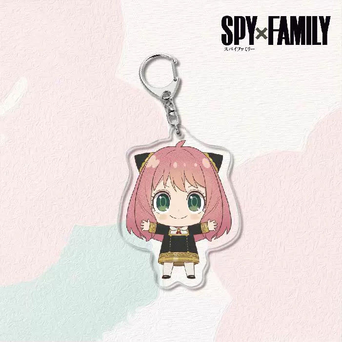 Акриловый брелок для ключей (SPY×FAMILY) — двусторонняя миниатюрная подвеска, полупрозрачная двусторонняя печать