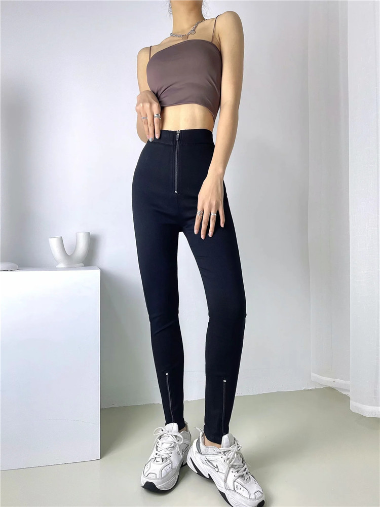 High-waist stretch-slim pants NSLD21123