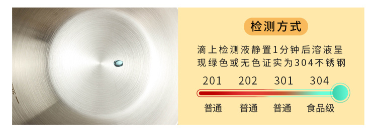 厂家直销韩式沙拉盆不锈钢家用沙拉碗带刻度和面盆烘焙打蛋料理盆详情4