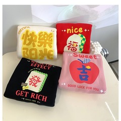 Women's Fleece Hoodie Korean Style Baby Winter Outfit Fashion Kids Thick Cartoon New Year Top 2023 New Arrival