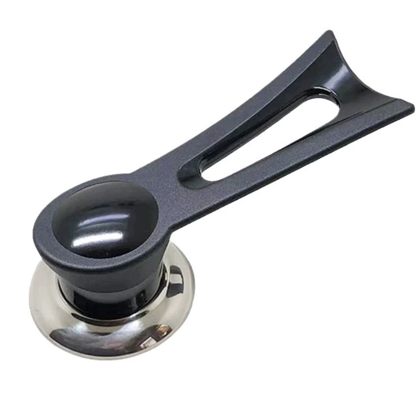 Factory direct selling plastic can stand a pot and handle handle handle handle, wooden top bead pot lid