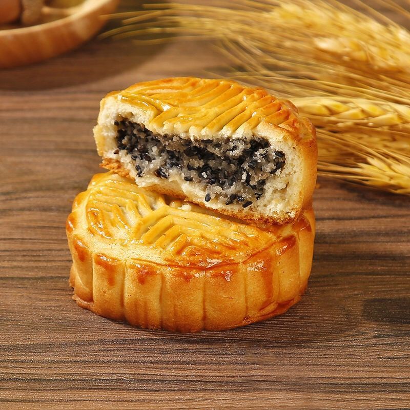 五仁月饼老式吃的传统点心糕点类手工广式月饼五仁批发40g-2500g|undefined