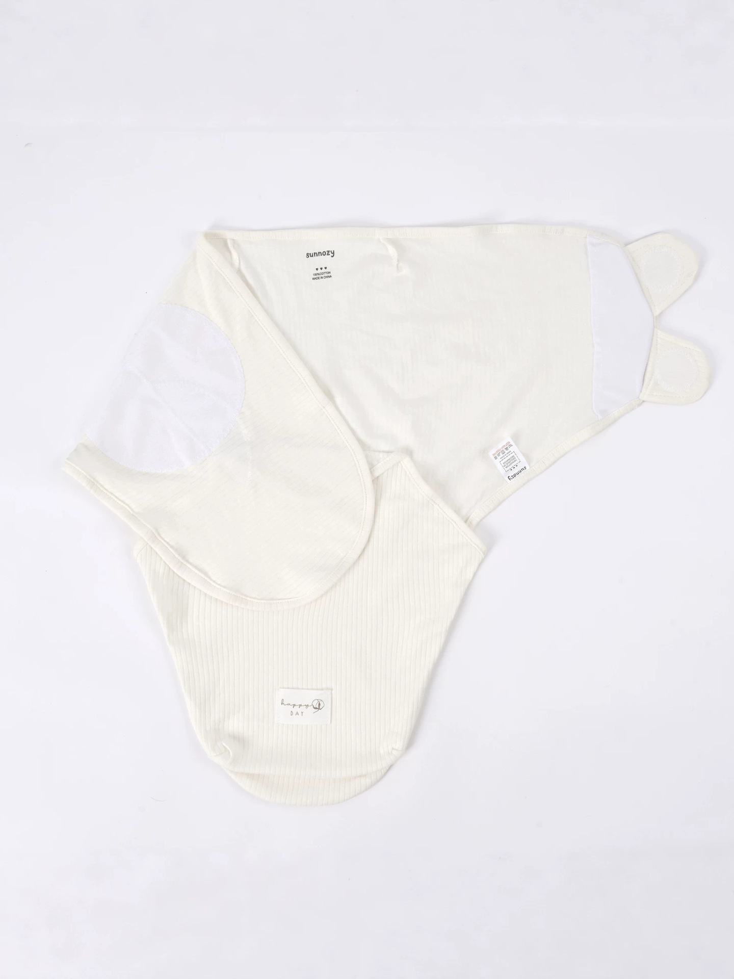 Manta Envolvente Anti-Sobresalto para Recién Nacido de Algodón Velcro para Recién Nacidos