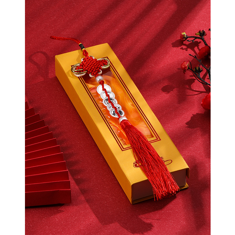 999 plata esterlina cinco Emperador dinero puerta a puerta nudo Chino suerte tesoro cobre dinero Presión umbral antigua moneda Puerta Plata dinero colgante