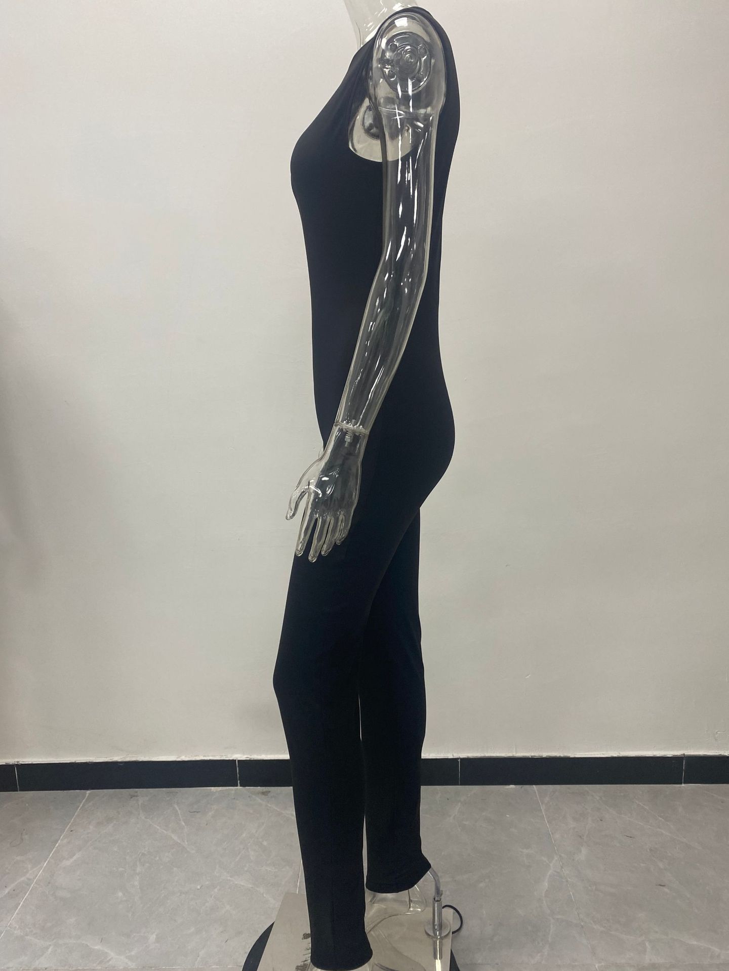 175g Weight Sleeveless Sleeve Length Full Length Pants Length Polyester Fabric Type High Waist Waist Line Casual Pants, Jumpsuits Pants Type High Elasticity Elasticity Holiday, Daily, Date Occasion Skinny Fit Type Solid Color Pattern Summer Season Women's Gender Streetwear Style Wholesale Women's Streetwear Solid Color Sleeveless Bodysuits 7