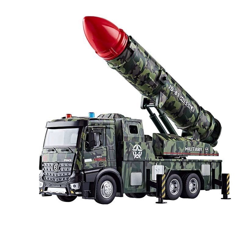 Детский большой реалистичный металлический игрушечный автомобиль для мальчиков, ракета, бронеавтомобиль, набор, оптовый