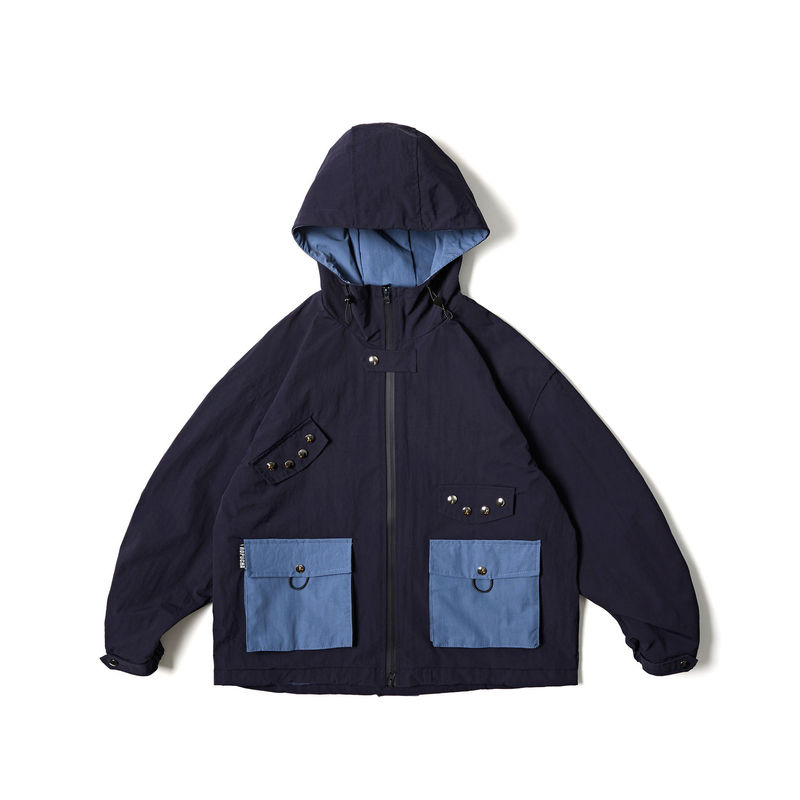 2024 Light Outdoor Soft Shell Colorblock Jacket for Boys All-match Spring and Autumn Mountain Loose Hooded Jacket Coat 2024 Light Outdoor Soft Shell Colorblock Jacket for Boys All-match Spring and Autumn Mountain Loose Hooded Jacket Coat