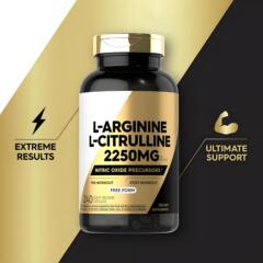 跨境一氧化氮补充剂胶囊L-精氨酸和L-瓜氨酸nitric oxide保健功能