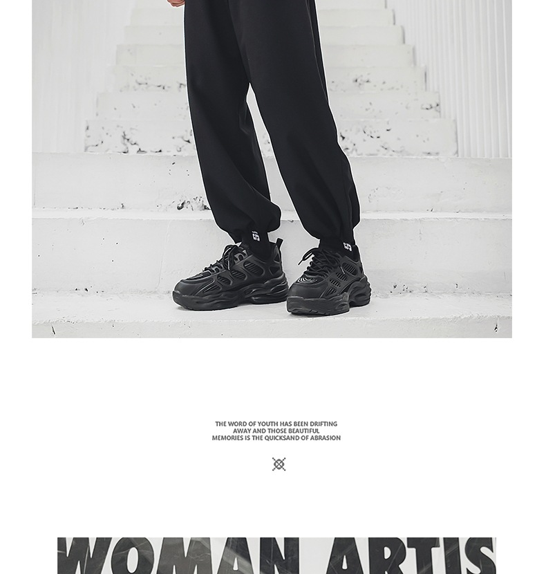 One piece drop shipping sneakers for men, mesh breathable casual shoes for couples, new versatile height increasing dad shoes, men's ins style_voghion.com