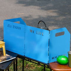 Outdoor stove windproof board, windshield, cassette stove, gas stove enclosure, folding windshield, camping stove head windshield