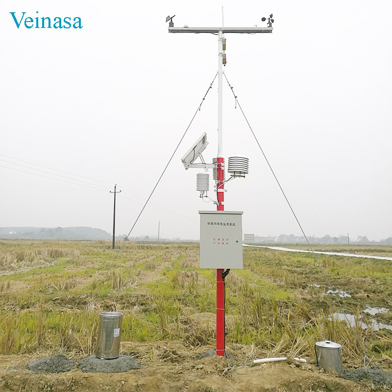 3.5米农业自动气象站AAWS408太阳能供电4G联网云平台数据管理