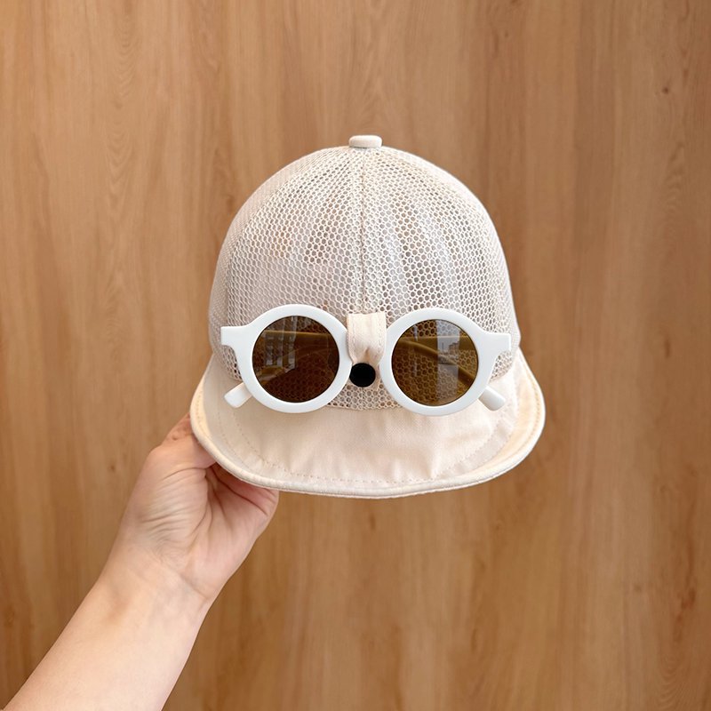 Gorra de béisbol para bebé de 1-3 años de poliéster, con protección solar, para verano