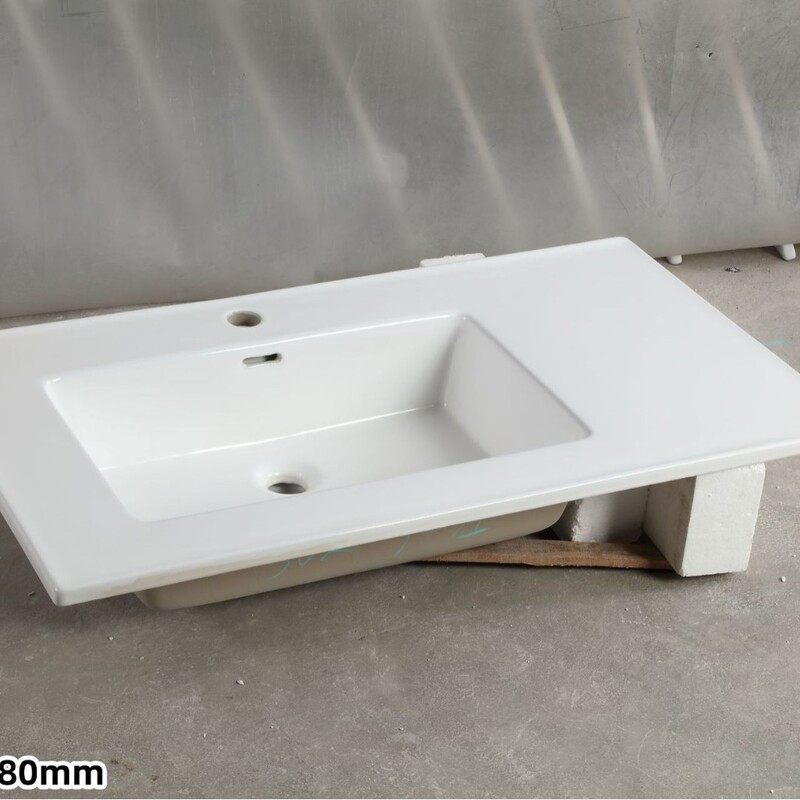 幅50cmのセラミック一体型洗面器、Lサイズ、幅55cm、カット可能な角とエッジの洗面台、幅60cmの洗濯機用洗面器|undefined